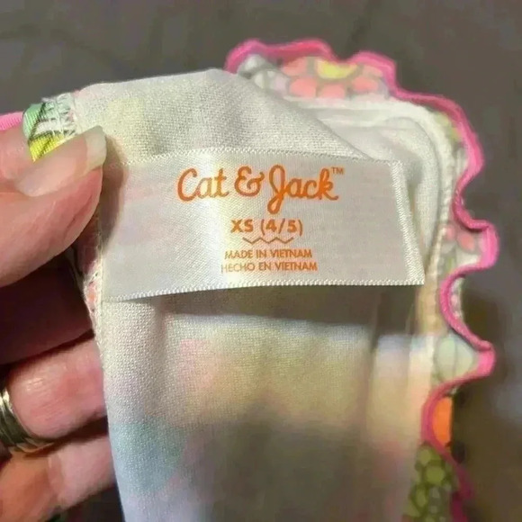 NWT Cat and Jack swim top size 4/5 - Picture 4 of 4